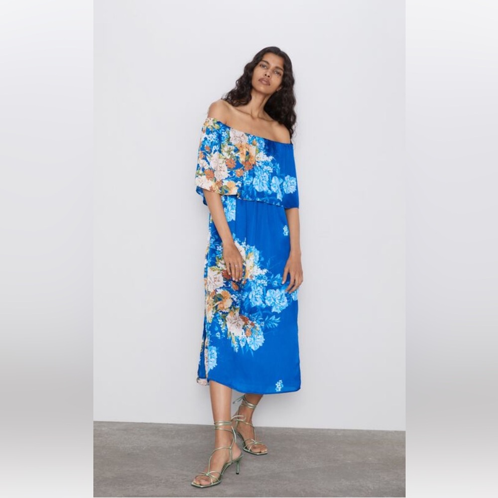 Blue Floral Dress